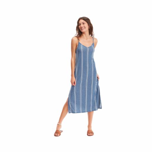 Vestido Promised Land Bijou Blue Ocean Stripe Roxy