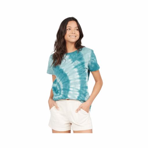 Polera Sunset And Rise Teal Green Roxy
